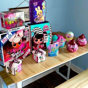 Huge LOT of LOL SURPRISE , na na na surprise and Barbie BRAND NEW IN BOX 7 items